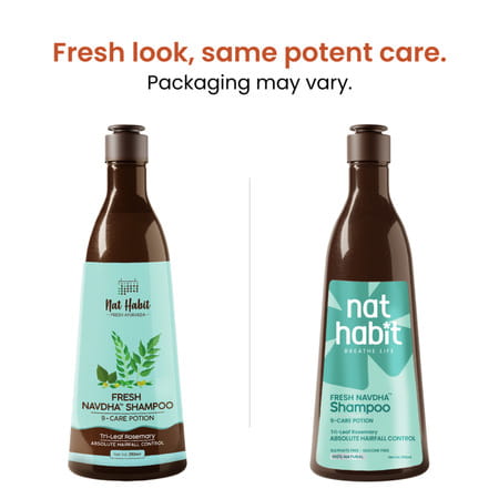 Nat Habit Trileaf Rosemary Shampoo & Conditioner Combo Herbal Shampoo 400 Ml