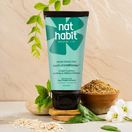 Nat Habit Trileaf Rosemary Shampoo & Conditioner Combo Herbal Shampoo 400 Ml