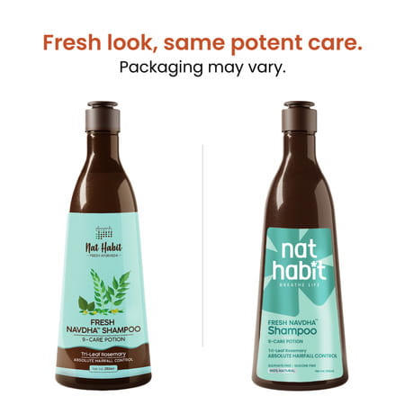 Nat Habit Trileaf Rosemary Shampoo & Conditioner Combo Herbal Shampoo 400 Ml