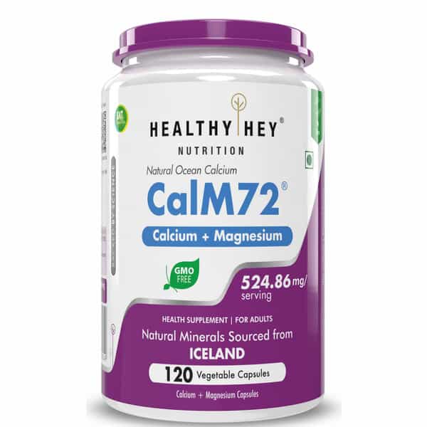 Healthyhey Nutrition 100% Natural Ocean Calcium & Magnesium - 120 Veg. Capsules
