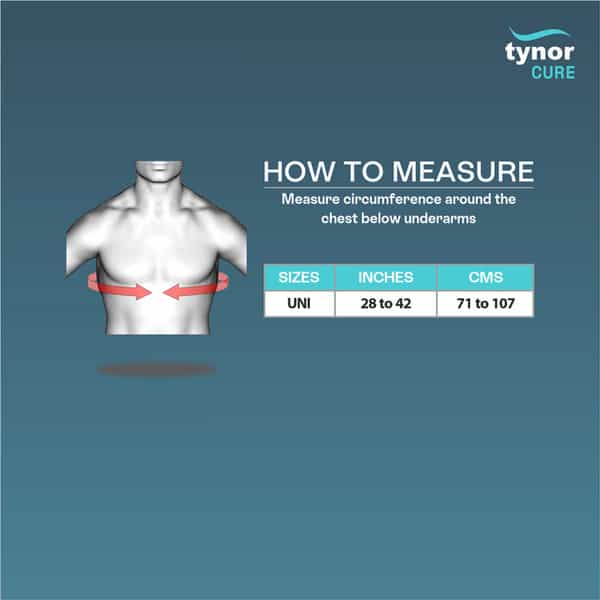 Tynor Posture Corrector Sleek Black Universal 1 Unit