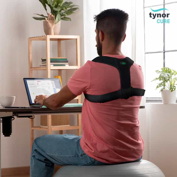 Tynor Posture Corrector Sleek Black Universal 1 Unit