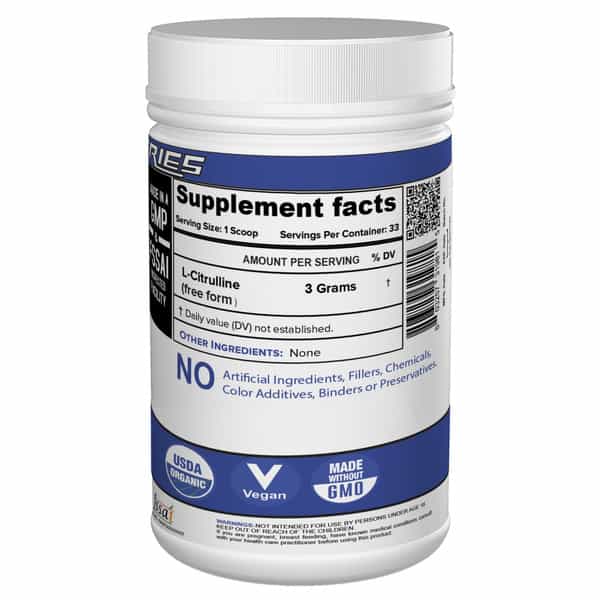 Nutrija L- Citrulline For Increased Strength & Faster Recovery (100Grams | Pineapple)