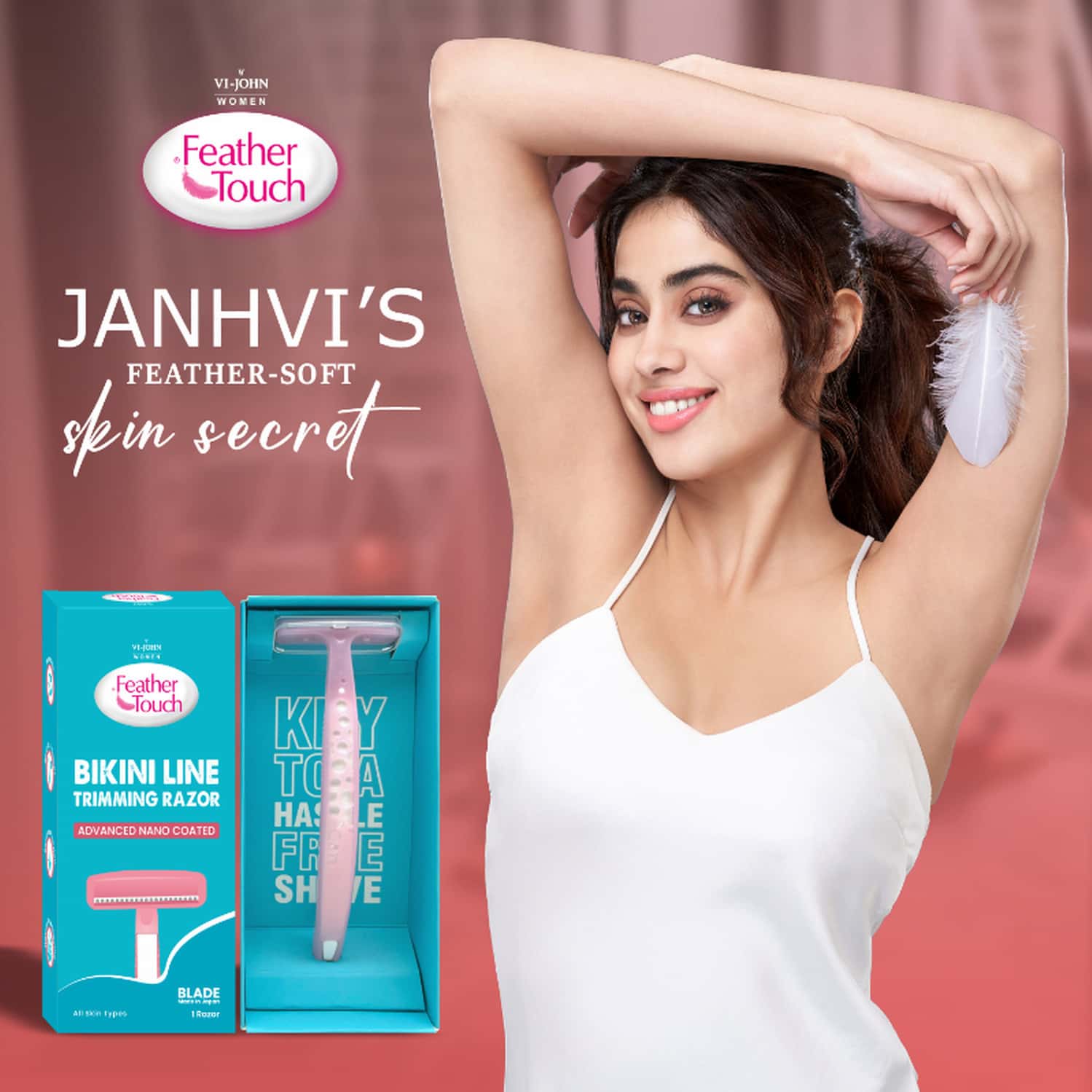Buy VIJOHN FEATHER TOUCH BIKINI LINE TRIMMING WOMEN RAZOR Online & Get