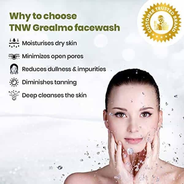Tnw The Natural Wash Detox Green Tea Face Wash - Dirt Removal-Vitamin C- 3 X 100 Ml (300 Ml)