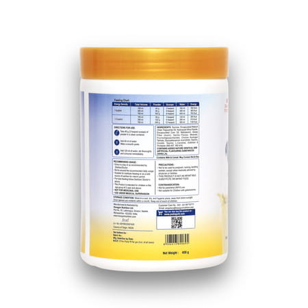 Pediagold Plus | 100% Peptide Diet For Children - Vanilla Flavour - 400g