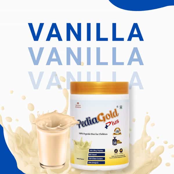 Pediagold Plus | 100% Peptide Diet For Children - Vanilla Flavour - 400G
