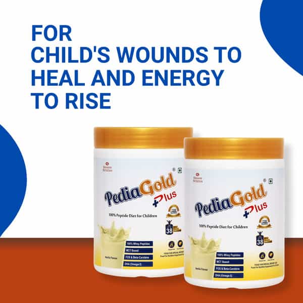 Pediagold Plus | 100% Peptide Diet For Children - Vanilla Flavour - 400G