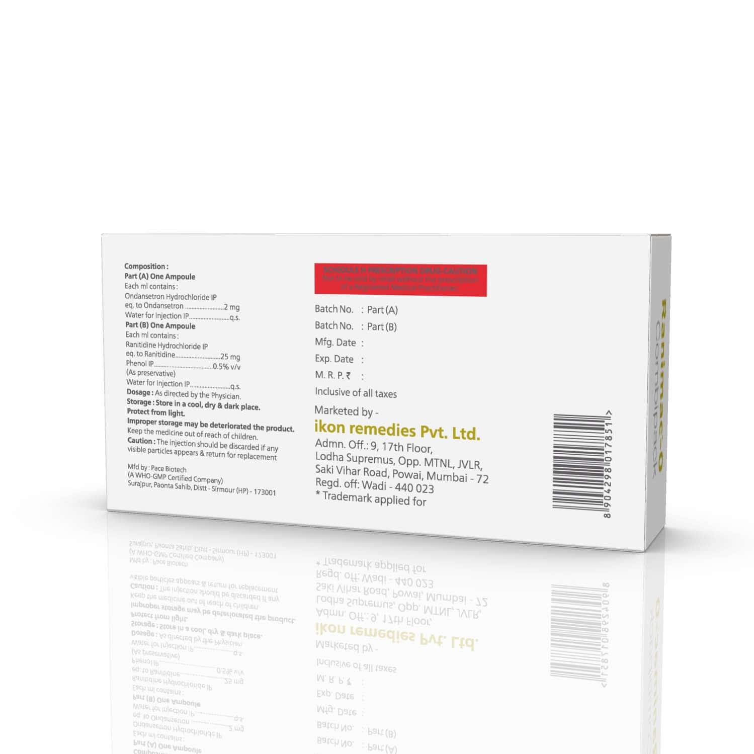 Buy RANIMAC-O INJECTION Online & Get Upto 60% OFF at PharmEasy