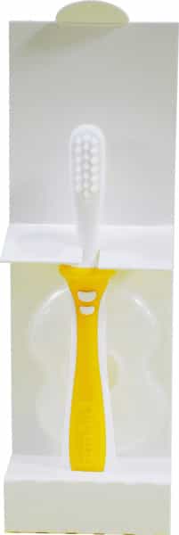 Pigeon Training Toothbrush - Lesson 1 Yellow (En)