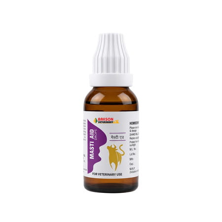 Bakson Veterinary Masti Aid Drops | For Veterinary Use | 30 Ml