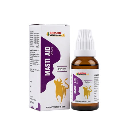 Bakson Veterinary Masti Aid Drops | For Veterinary Use | 30 Ml