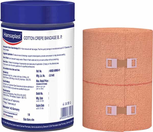Hansaplast Cotton 8 Cm X 4 M Crepe Bandage 1 No's