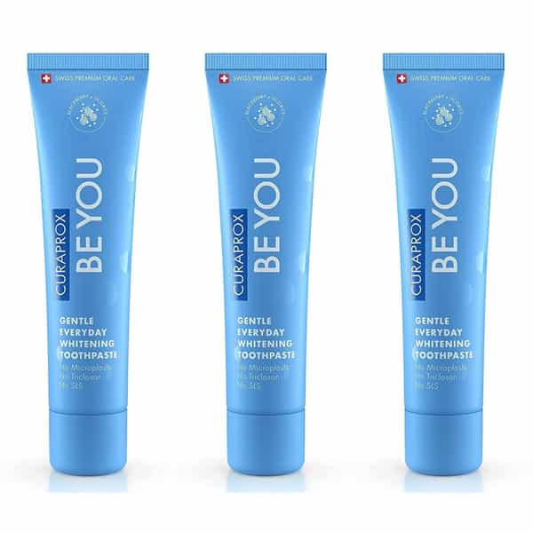 Curaprox Gentle Everyday Whitening Toothpaste (Blackberry) 60Ml X Pack Of 3 Toothpaste