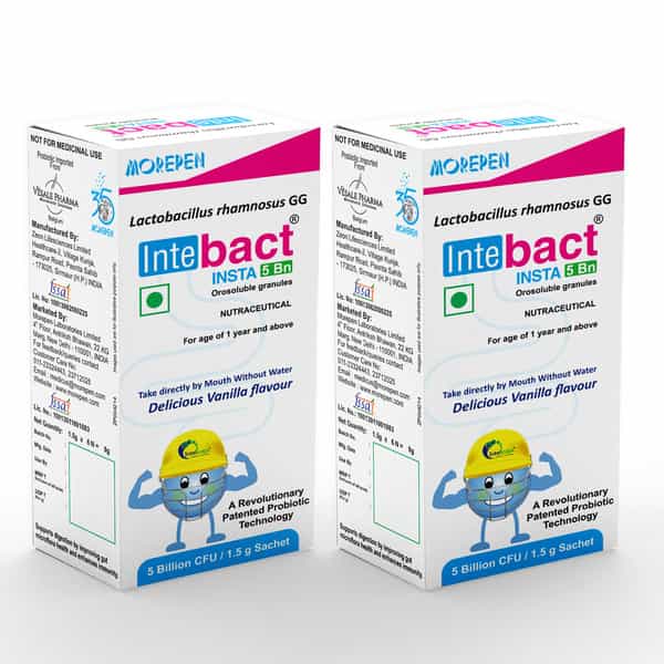 Dr. Morepen Intebact Gyn | Instant-5B | Vanilla | Sachet | 6 No's | Pack Of 2