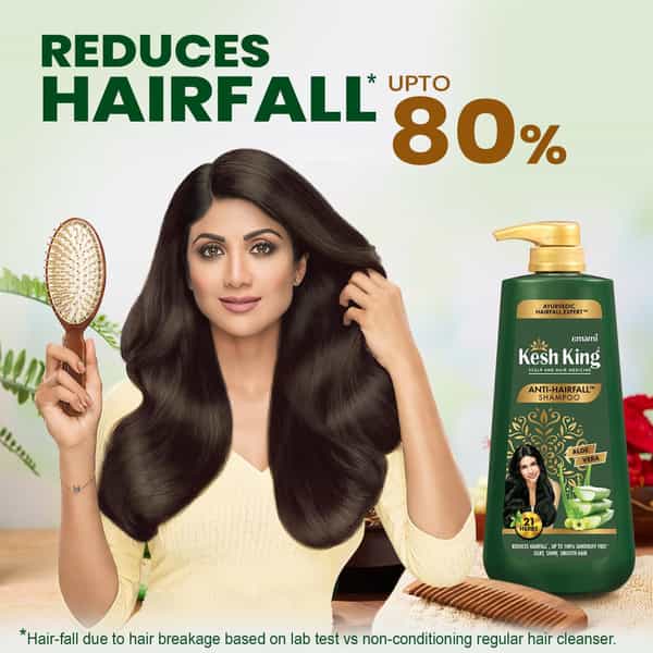 Kesh King Ayurvedic Anti-Hairfall Shampoo | Reduces Hairfall | 21 Ayurvedic Herbs | 1000 Ml