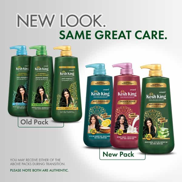 Kesh King Ayurvedic Anti-Hairfall Shampoo | Reduces Hairfall | 21 Ayurvedic Herbs | 1000 Ml