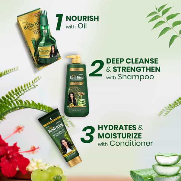 Kesh King Ayurvedic Anti-Hairfall Shampoo | Reduces Hairfall | 21 Ayurvedic Herbs | 1000 Ml