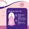 Mom & World Reusable Menstrual Cup For Women Odor And Rash Free No Leakage (Medium) X Pack Of 2