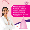 Mom & World Reusable Menstrual Cup For Women Odor And Rash Free No Leakage (Medium) X Pack Of 2