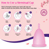 Mom & World Reusable Menstrual Cup For Women Odor And Rash Free No Leakage (Medium) X Pack Of 2