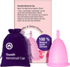 Mom & World Reusable Menstrual Cup For Women Odor And Rash Free No Leakage (Medium) X Pack Of 2