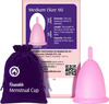 Mom & World Reusable Menstrual Cup For Women Odor And Rash Free No Leakage (Medium) X Pack Of 2
