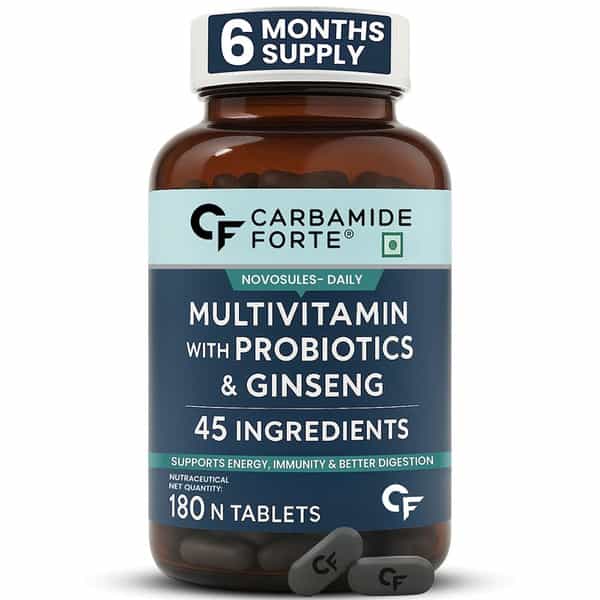 Carbamide Forte Multivitamin With Probiotics & Ashwagandha- 180 Tablets
