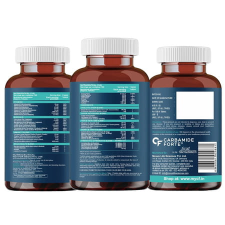 Carbamide Forte Multivitamin With Probiotics & Ashwagandha- 180 Tablets