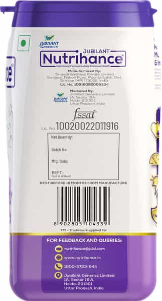 Jubilant Nutrihance Vanilla Nutrition Drink With 50 Vital Nutrients- 400G Jar