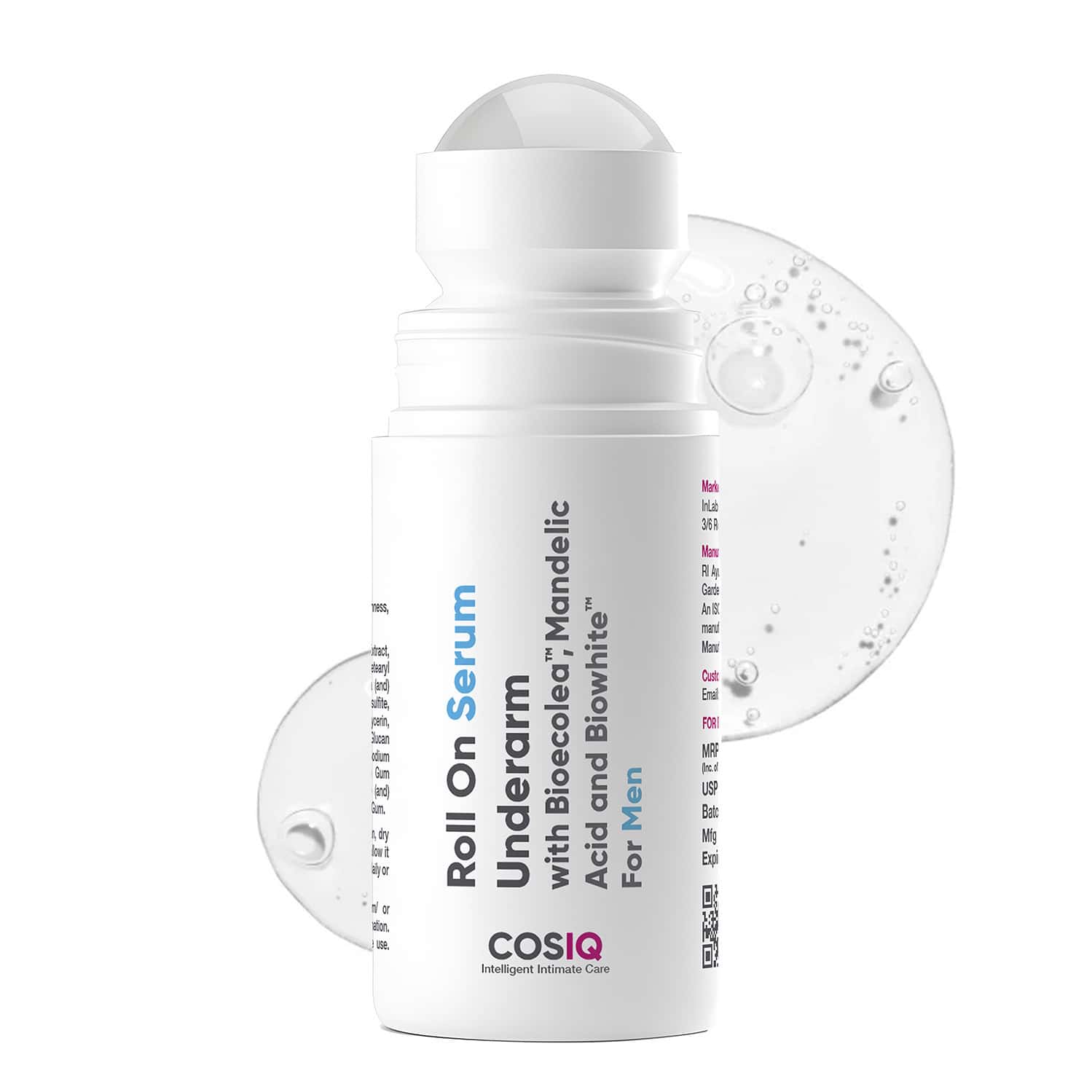 Cos-iq Brightening Underarm Roll-on Serum For Men | With Bioecolea | Mandelic Acid & Bio White 40ml