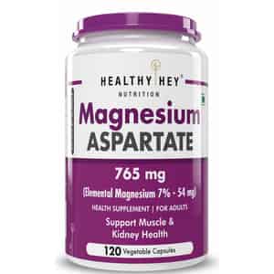 Healthyhey Nutrition Magnesium Aspartate- 120 Veg. Capsules