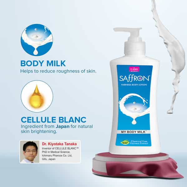 Vi-John Saffron My Body Milk Fairnes Body Lotion For Men & Women 250 Ml