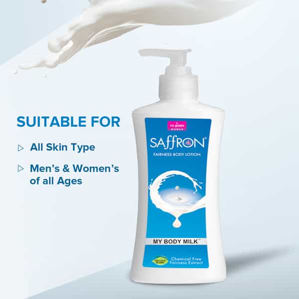Vi-John Saffron My Body Milk Fairnes Body Lotion For Men & Women 250 Ml