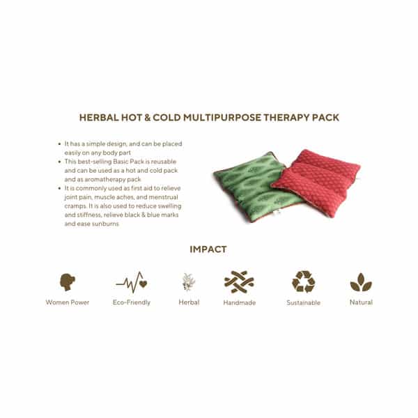 Aksobha Multipurpose Pain Relief Herbal Hot & Cold Therapy Pack