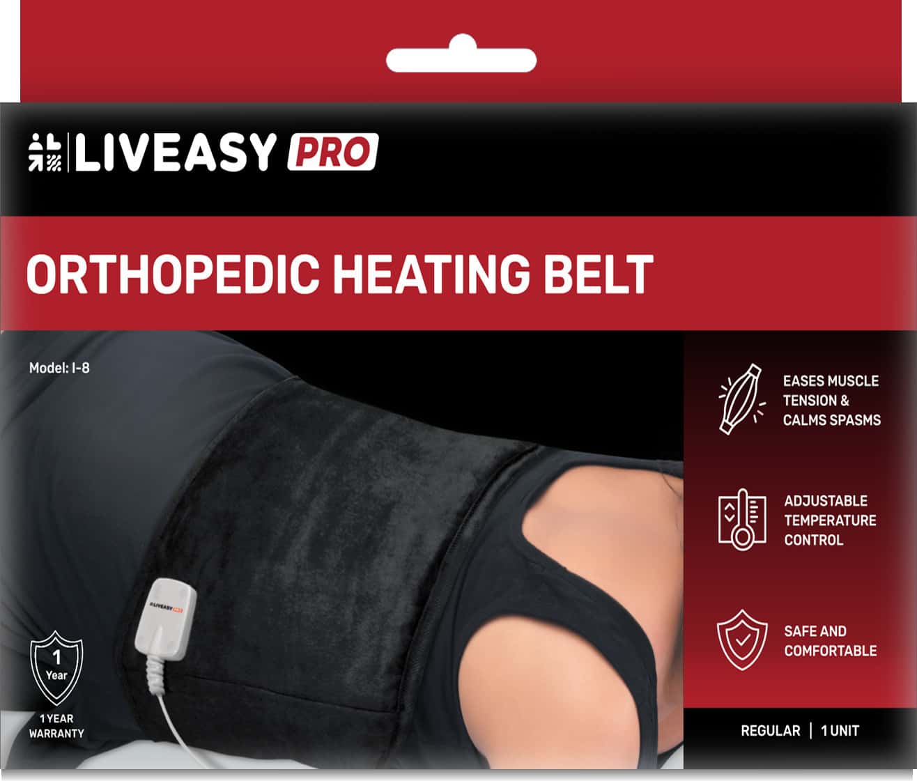 Liveasy Pro Ortho Care Electric Heating Belt | Regular