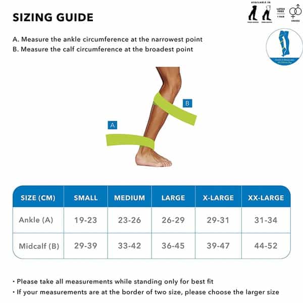 Sorgen Royale Compression Stockings Class || - Below Knee Length: Size - Xlarge
