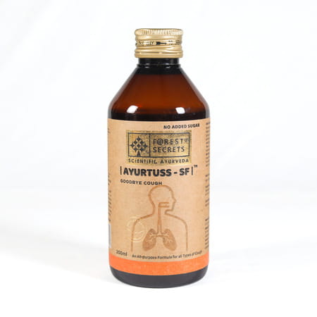 Forest Secrets Ayurtuss Cough Syrup | No Added Sugar| For All Types Of Cough | Non-Drowsy-200ml