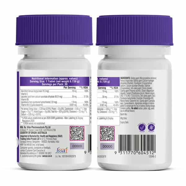 Swisse Ultiboost Iron Tablet 30 No's