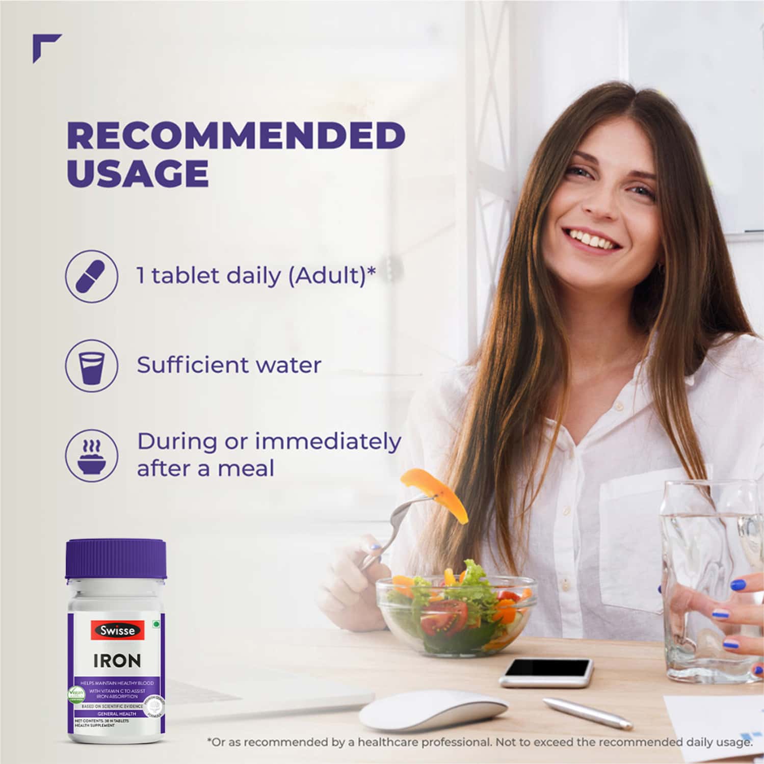 SWISSE ULTIBOOST IRON TABLET 30 NO'S