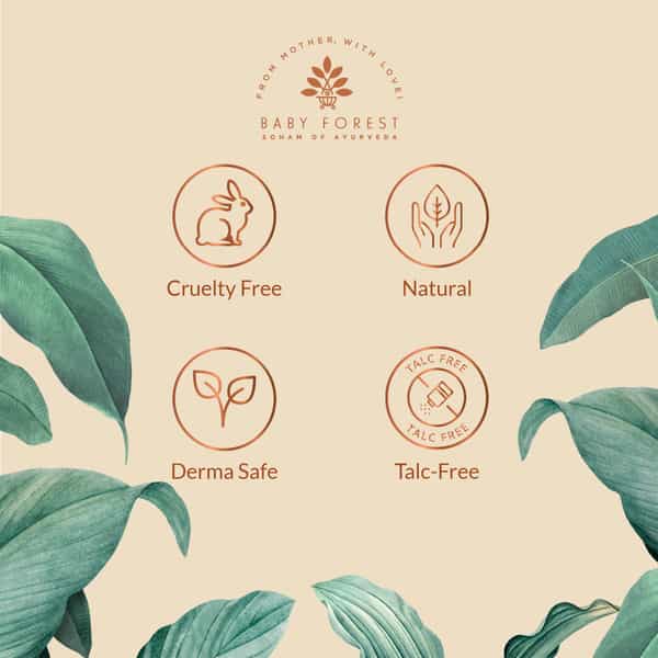 Baby Forest Dulaar Pyar Talc-Free Baby Powder | Derma Safe | Cruelty-Free- 200Gm