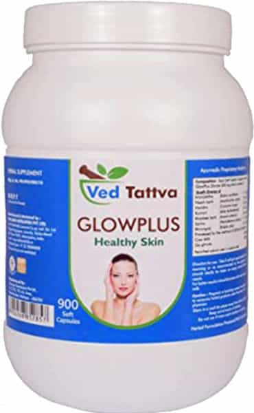 Ved Tattva Glowplus 900 Capsules Ayurvedic Herbal Formulation For Healthy Smooth Skin (Pack Of 5)