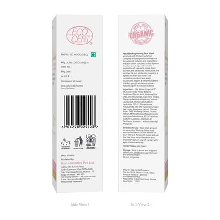 Pearldew Brightening Face Wash 100 Ml|With Licorice | Aloe Vera | Vitamin E & B3 (Pack Of 3)