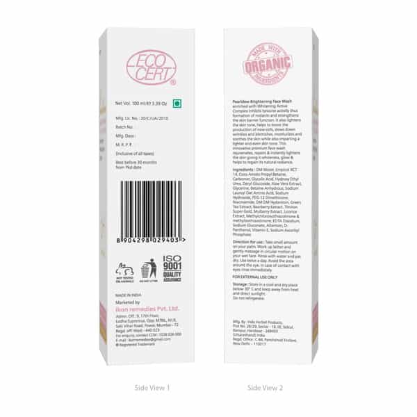 Pearldew Brightening Face Wash 100 Ml|With Licorice | Aloe Vera | Vitamin E & B3 (Pack Of 3)