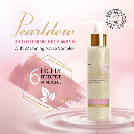 Pearldew Brightening Face Wash 100 Ml|With Licorice | Aloe Vera | Vitamin E & B3 (Pack Of 3)