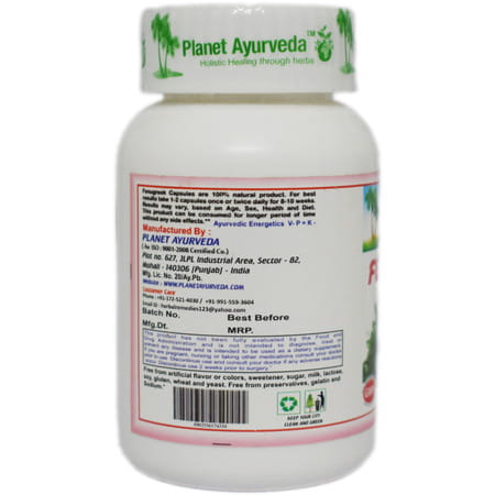 Planet Ayurveda Fenugreek Capsules - 60 Capsules
