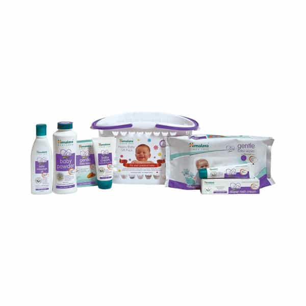 Himalaya Happy Baby Gift Basket (7 In 1) (White)