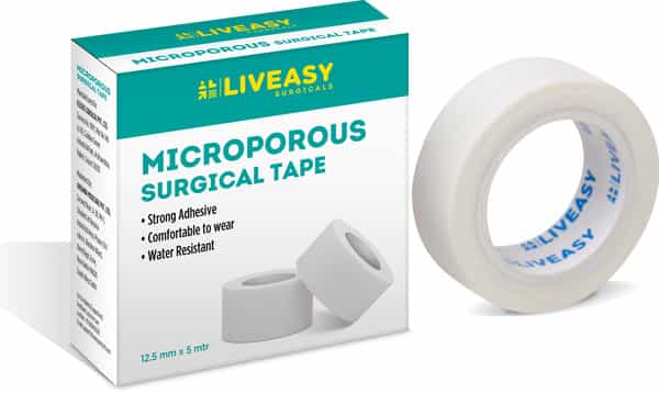 Liveasy Surgical Microporous Surgical Tape 12.5 Mm X 5Mtr Single Pcs