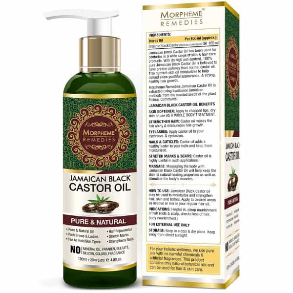 Morpheme Remedies Jamaican Black Castor Oil -Pure Oil 120Ml