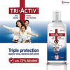 Tri-Activ 72% Alcohol Based Instant Hand Sanitizer With Pump - 500 Ml - Pack Of 10
